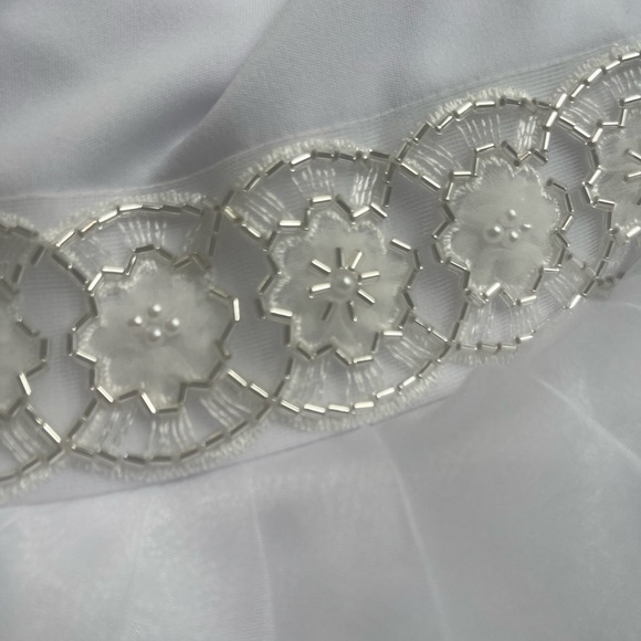 White girls couture christening flower girl semi glitz natural pageant dress - Picture 3 of 7